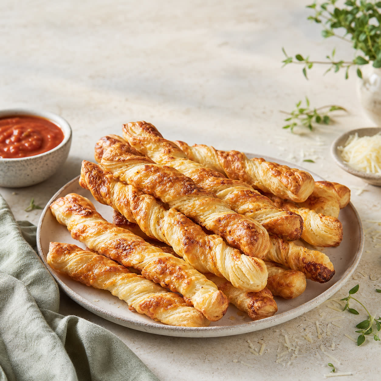 Crispy Cheese Twists