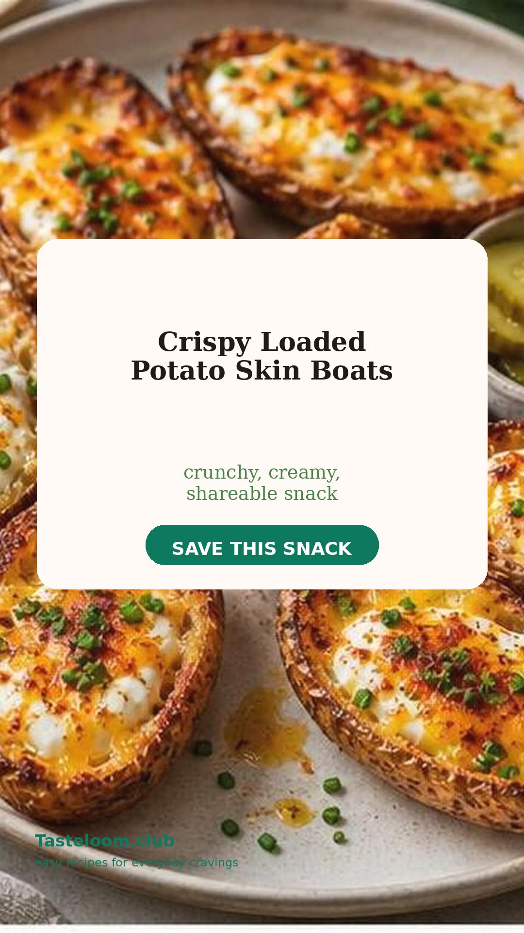 Crispy Loaded Potato Skin Boats