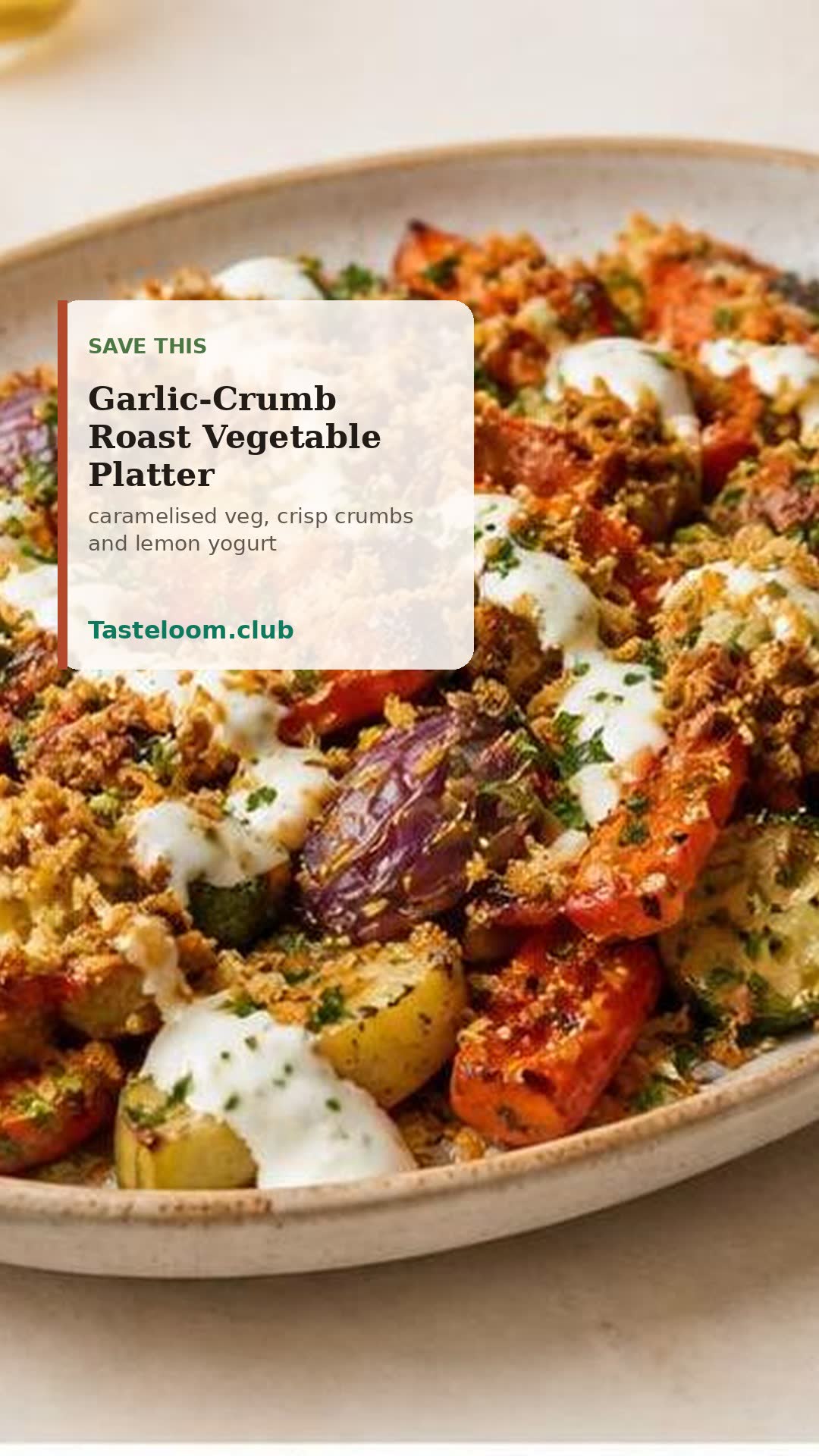Garlic-Crumb Roast Vegetable Platter