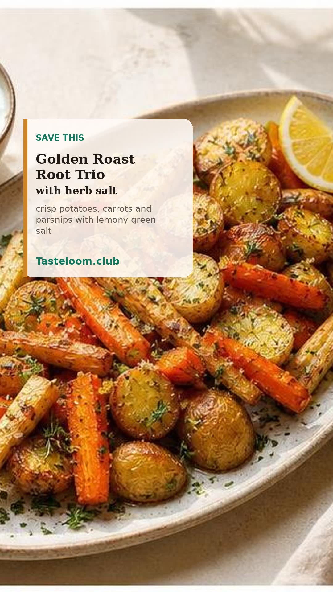 Golden Roast Root Trio with Herb Salt