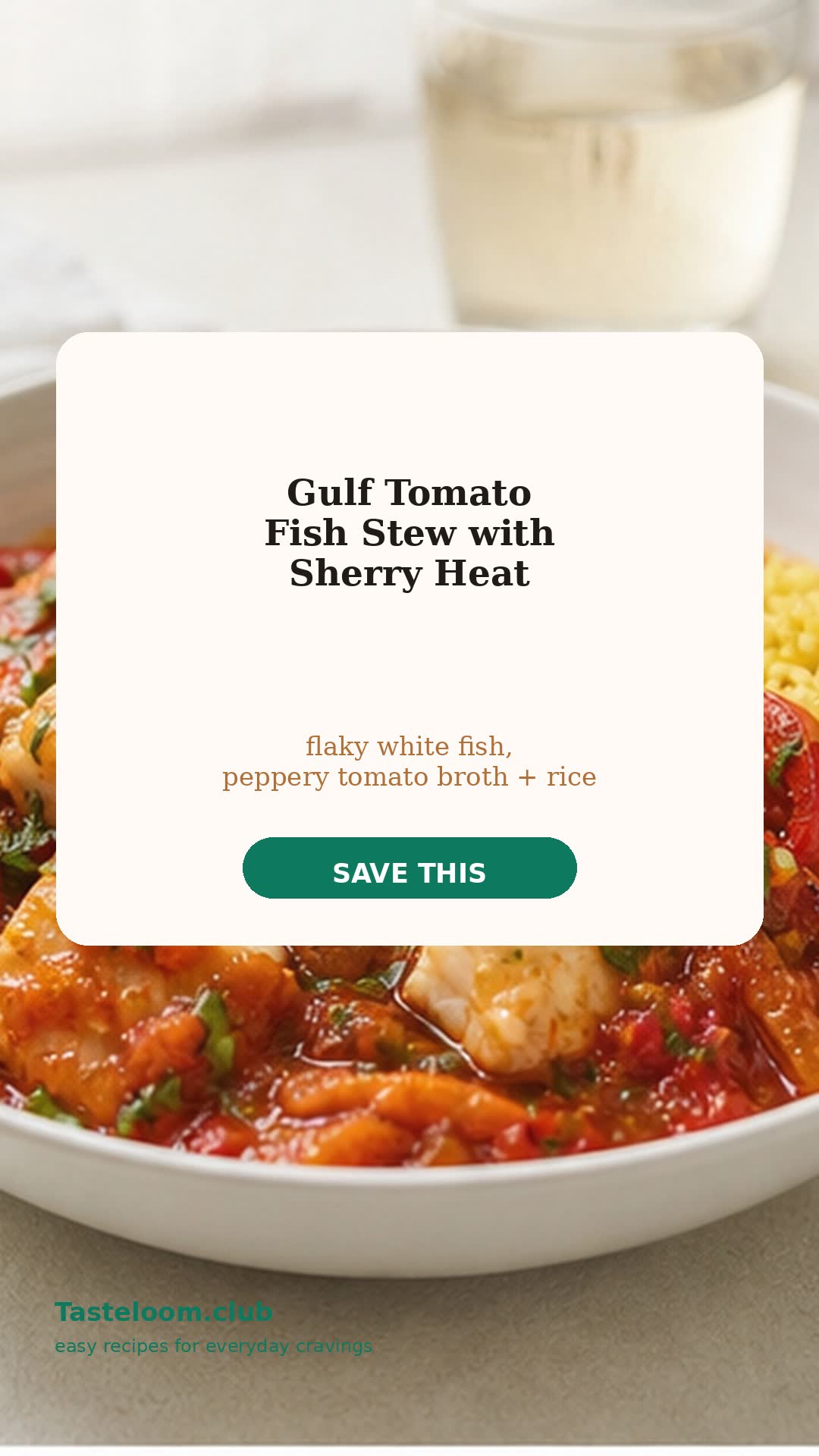 Gulf Tomato Fish Stew with Sherry Heat