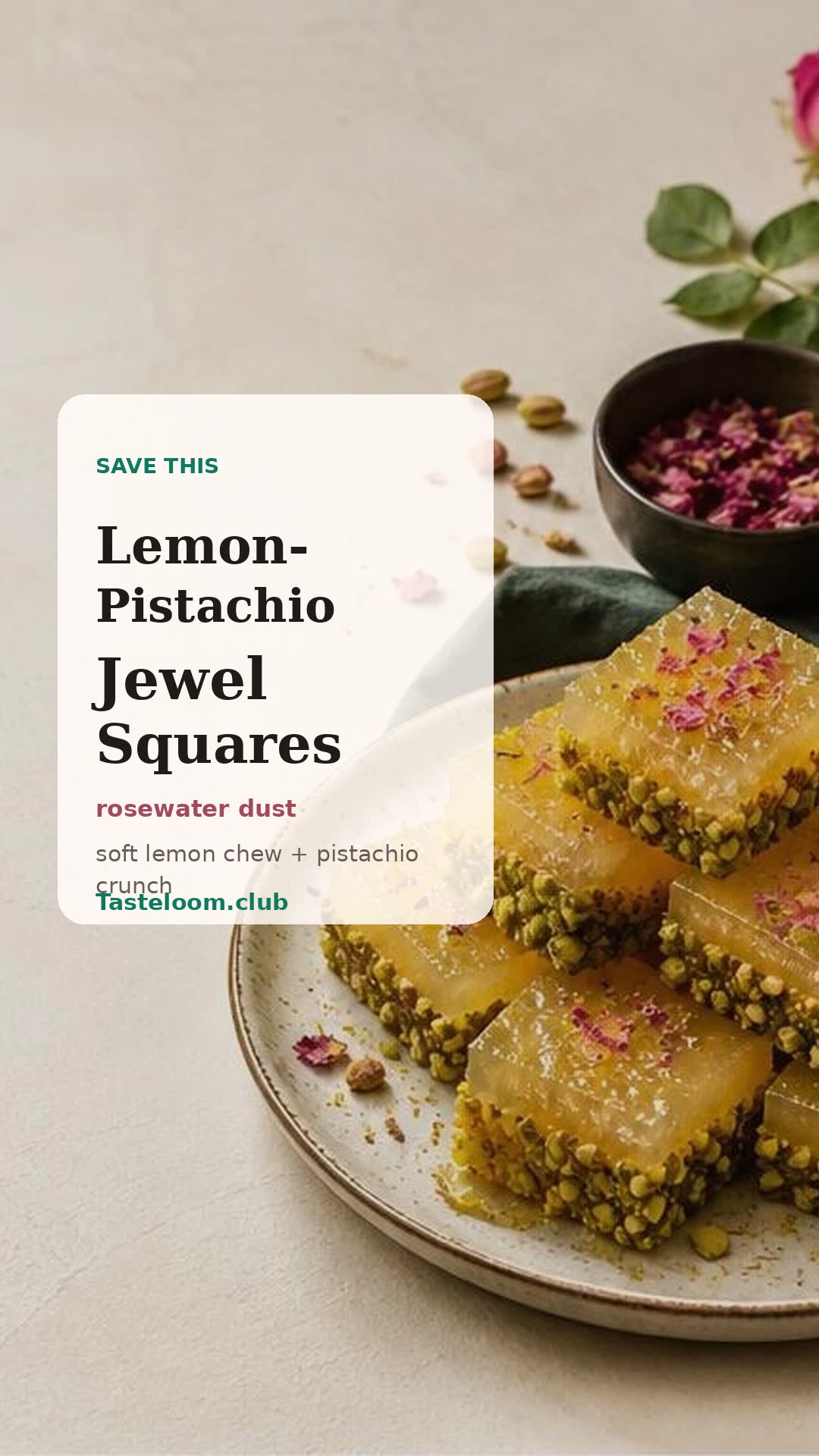 Lemon-Pistachio Jewel Squares