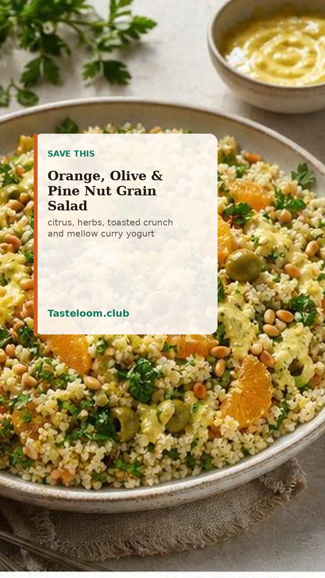 Orange, Olive & Pine Nut Grain Salad