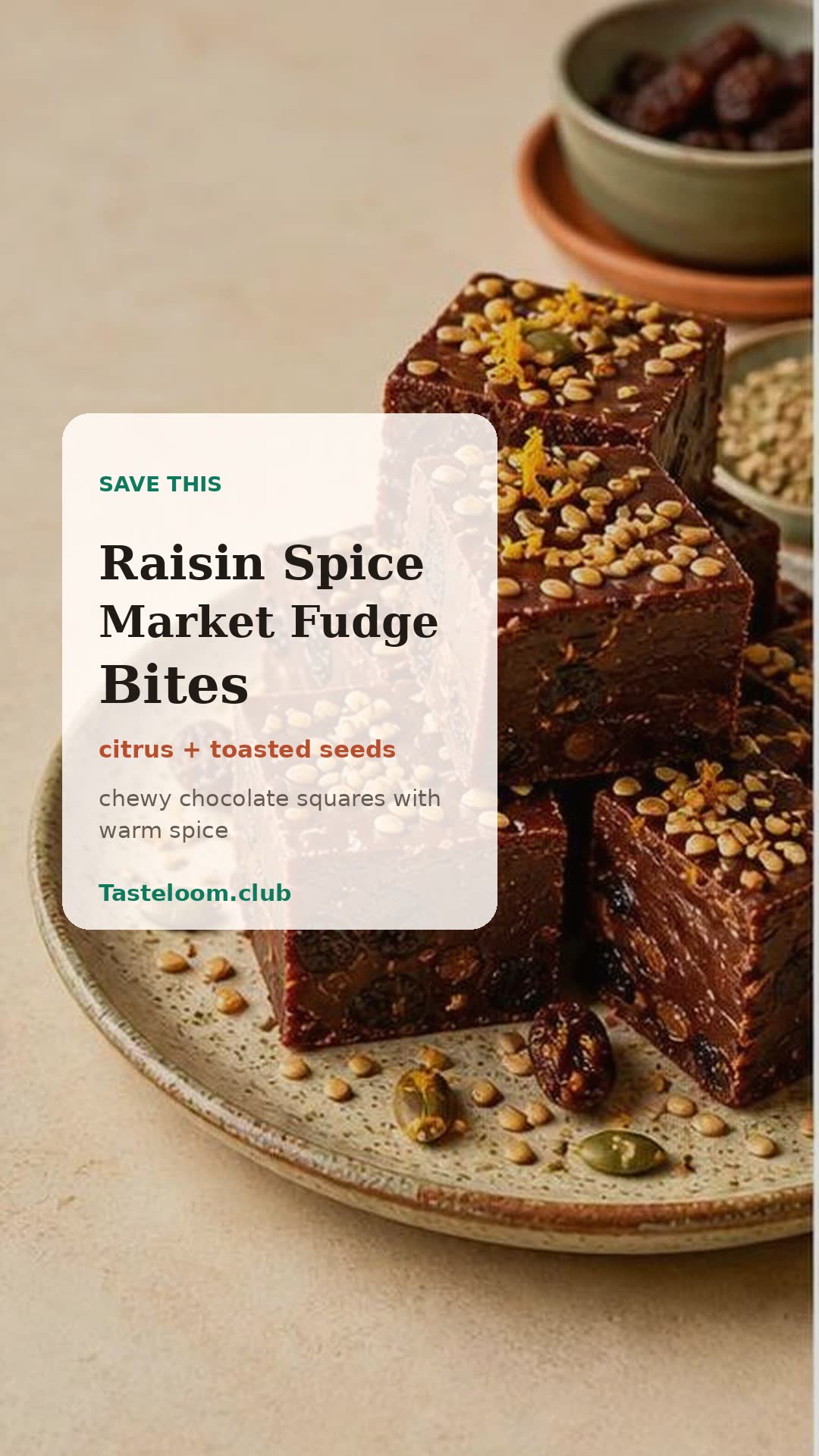Raisin Spice Market Fudge Bites