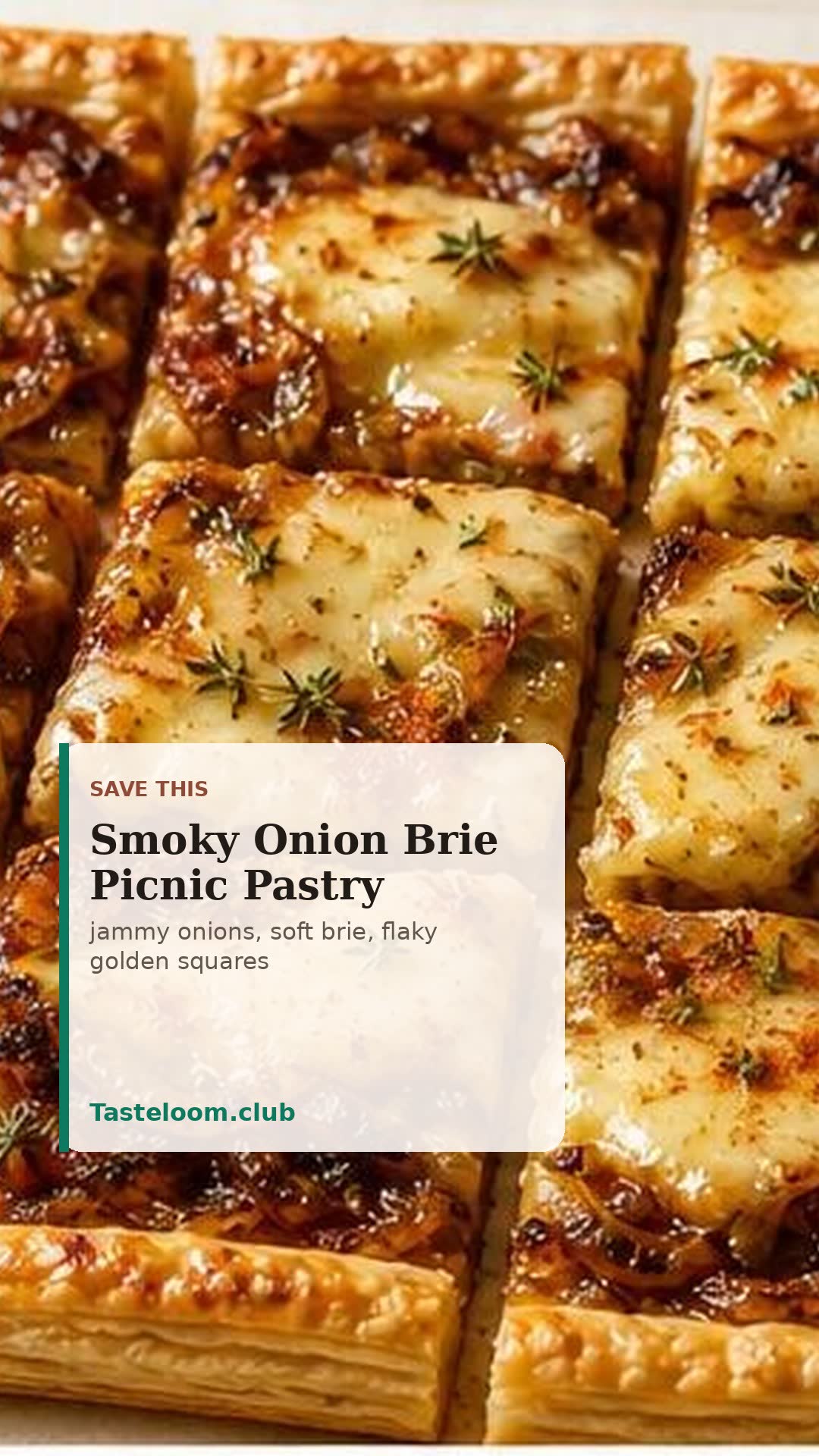 Smoky Onion Brie Picnic Pastry